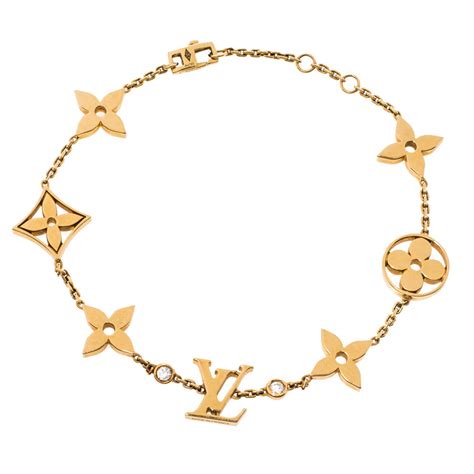 louis vuitton bracelet monogram colors|louis vuitton monogram diamond bracelet.